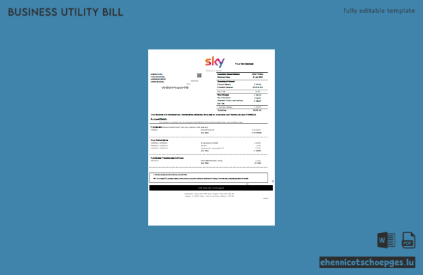 Beispielrechnung für Sky-Unternehmen (Vorschau)